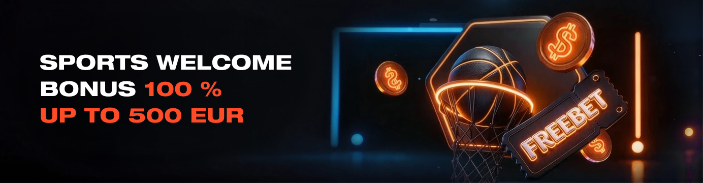 Sports welcome bonus: 100% up to 500