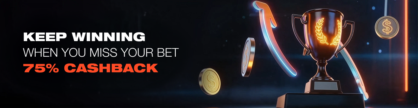 Keep winning: up to 75% football cashback